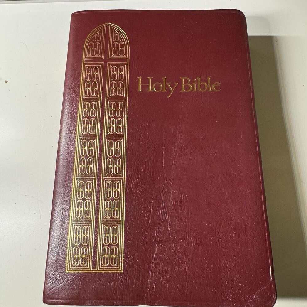 Vintage KJV Giant Print Red Letter Bible Regency 885CBG Thomas Nelson 1990